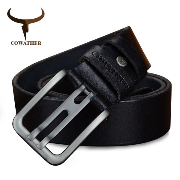 Top cow genuine leather belts for men