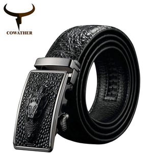 2019 New arrival alligator pattern automatic buckle belt