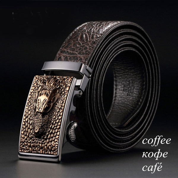 2019 New arrival alligator pattern automatic buckle belt