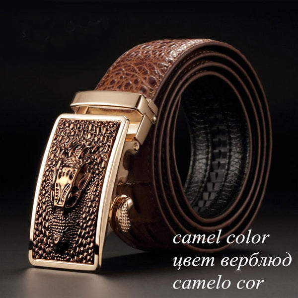 2019 New arrival alligator pattern automatic buckle belt