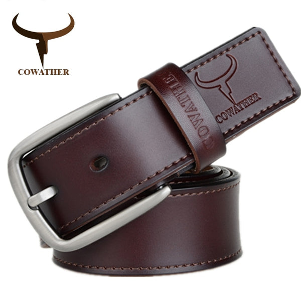 Genuine leather newest pin buckle Belts