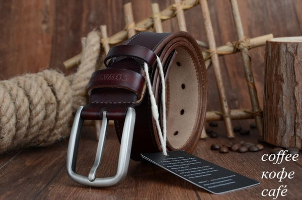 Genuine leather newest pin buckle Belts