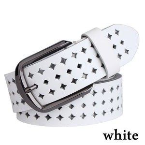 Genuine leather belts Female pin buckle belt