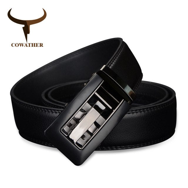 2019 Automatic Buckle Genuine Leather men Belts