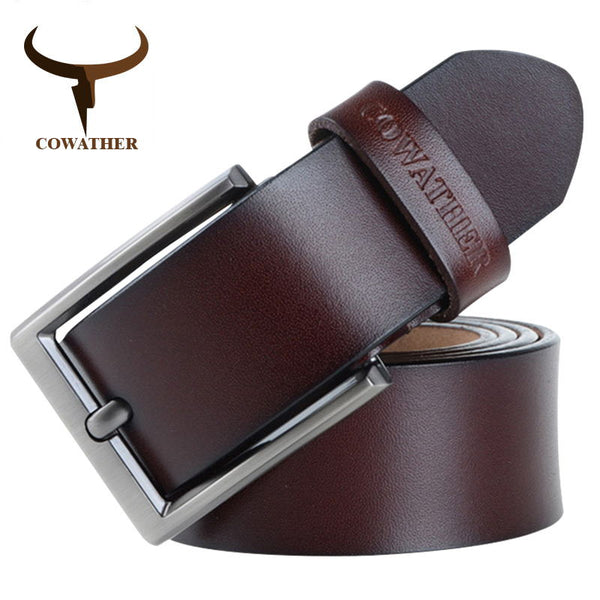 Cow genuine leather luxury strap male belts