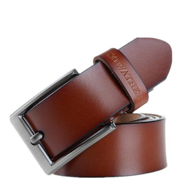 Cow genuine leather luxury strap male belts