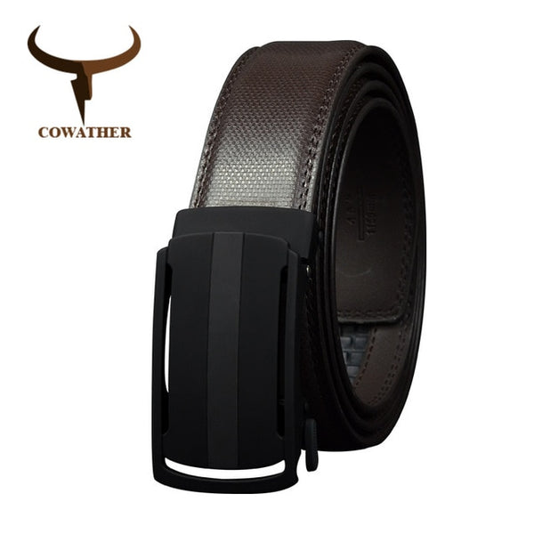 Automatic Buckle Cow Genuine Leather Belts For Men