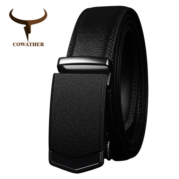 COWATHER Men Belt New Arrival Alloy Buckle Genuine Leather Belts